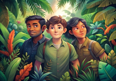 I will create awesome children book illustrations for book cover