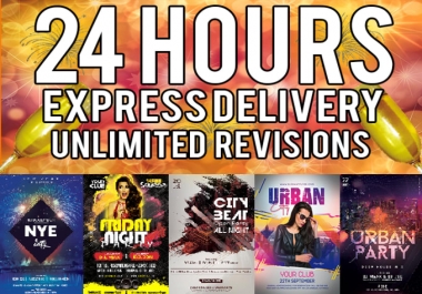 I will design professional flyers within 24 hours