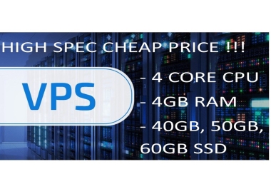 Renewable Windows VPS 4VCore 4Gb RAM 50GB SDD
