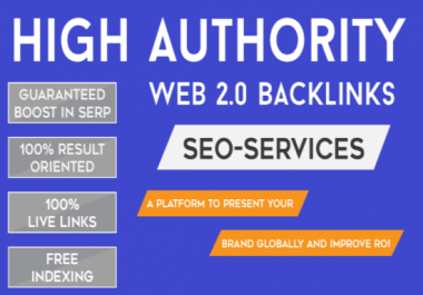 I will provide High DA Web 2.0 Blog Post Backlinks To Rank No 1 On Google