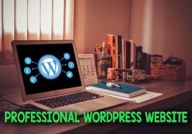 design a professional wordpress website with a free doman
