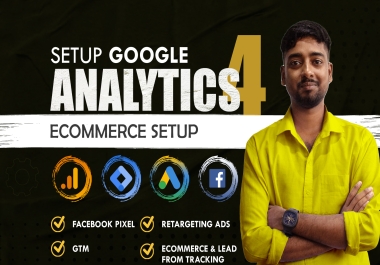 I will fix or setup google analytics 4,  GTM tag,  facebook pixel ads conversion tracking