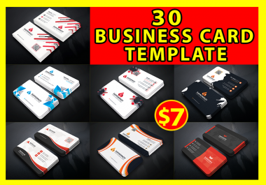 30 premium businees card template bundle pack