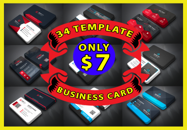 34 professional business card template bundle