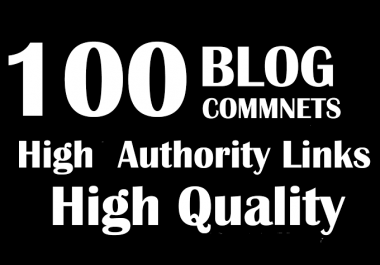 I will do 100 blog commnets high pr backlinks