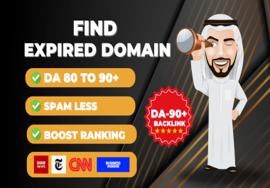I Will Find Expired Domain for 301 redirect High Authority Backlink From Cnn,  Nytime,  BBC,  Others