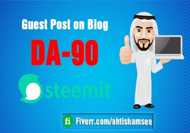 I do Guest Post on Blog Steemit DA-90