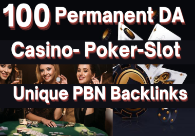 Get 100 HIGH DA 60+ PBN Backlink For CASINO POKER AGEN GAMBLING BETTING UFABET Website