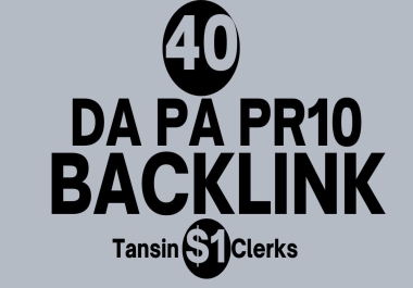 Manually Create 40 High DA PA PR10 Backlinks For Increase GOOGLE Ranking