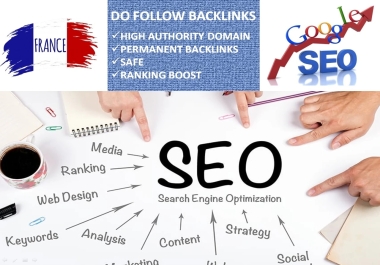 I will create 30 French Dofollow Backlinks SEO service link building