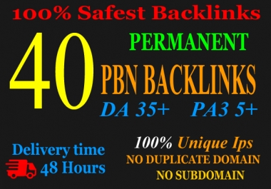 Build 40+ Permanent Web2.0 Backlink with High DA/PA/TF/CF On your homepage with unique website