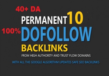 Build 10+ Backlink with high DA PA, 100 DOFOLLOW with Unique websitelink