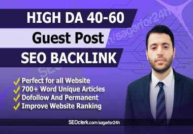 I will publish guest post with dofollow backlink on high da guest post sites