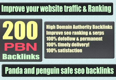 Build 200+ WEB 2.0 PBN Backlink with Permanent Dofollow & High DA PA TF CF