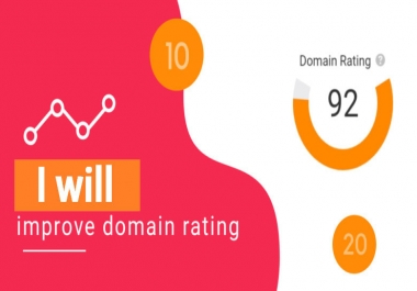 I will increase domain rating DR ahrefs domain rating 60 plus