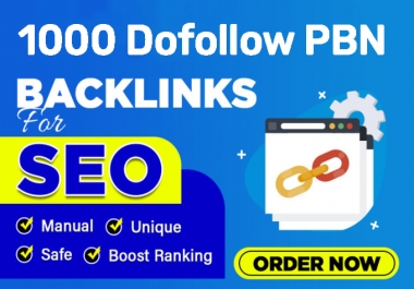 1000 Dofollow PBN Backlinks DA/PA/CF/TF