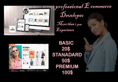 I will create e commerce wordpress site with woo commerce