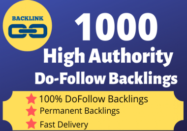 Build 1000 Do-Follow Backlinks For Seo Ranking