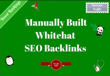 build 10 high quality whitehat SEO backlinks manual link building