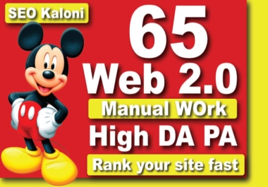 I will provide best 20 web 2.0 for ranking your site fast
