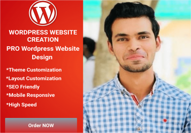 I will create or design Wordpress website for you