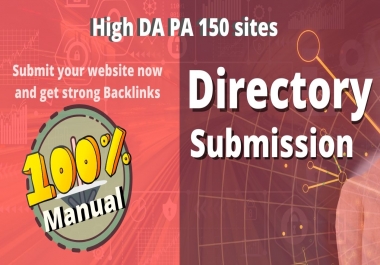 Do Manually 150 high quality Directory Submission Backlinks
