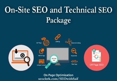 ON-Site SEO and Technical SEO package
