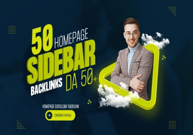Get 50 Sidebar Blogroll Permanent HomePage Dofollow PBN Backlinks On DA 50+ Websites - Footer
