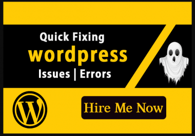 I will fix,  maintain and solve your WordPress website within 24 Hours