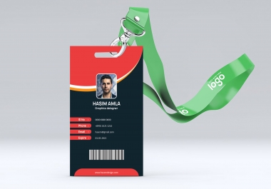 I will design printable id card within 48 hours