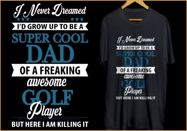 I will create professional text based tshirt design