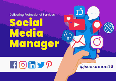 Create & setup your social media account & will be your manager