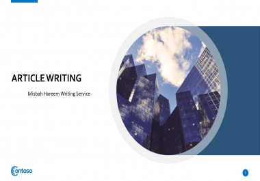 Article Writing Service in Reasonable Price