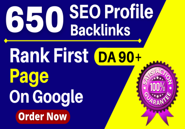 650+ Web 2.0,  Forum profile,  Edu,  DA 90+ SEO Dofollow Profile Backlinks Safe High Quality Links