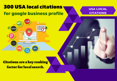 I will create top USA local citations for google my business and local SEO