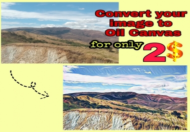Convert Your Image Into Oil Canvas Design
