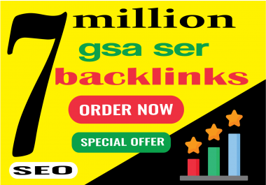 7,0000,000 GSA SER Backlink for Ranking website you tube