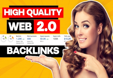 I will create 100 web 2 0 backlinks for your google top ranking