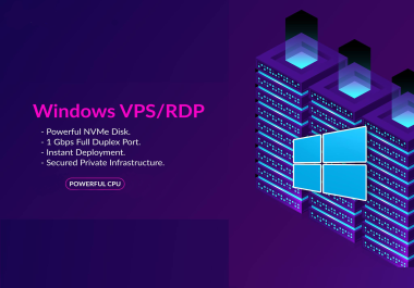 Buy Windows RDP/VPS Server 2019 SSD 1GBIT Unmetered