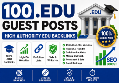 Premium High Authority 100 Unique Domains Guest Post Backlinks for Powerful SEO Rankings