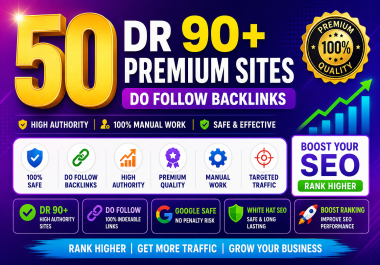 I Will Build Powerful DR90+ Backlinks From Premium Authority Websites