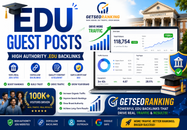 Premium 5 EDU/GOV Guest Pos 100K+ Organic Traffic High Authority Sites Manual Outreach