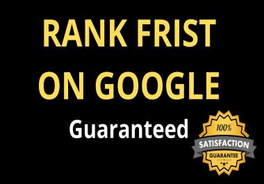 I will rank your website first page of google guaranteed