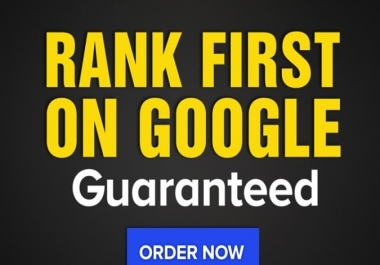 rank your website 1st page of google guaranteed