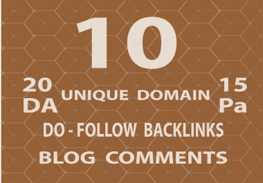 provide 10 high quality dofollow backlinks for your website ranking.