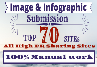 I will Manually Do Your Images or infographic Submission On 70 High PR Sites