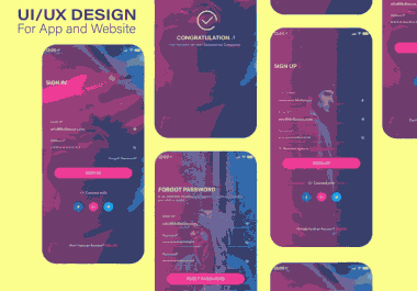 Design professional web or mobile app UI UX in adobe xd