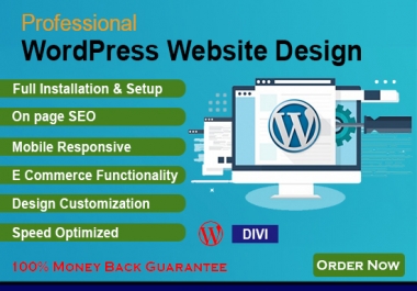 Create,  Build or Redesign responsive Wordpress websites professionally
