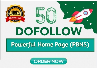 Build 50 Powerful PBN Homepage BACKLINKS