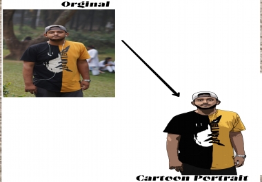 Turn your image into an awesome cartoon portrait 1 Figure